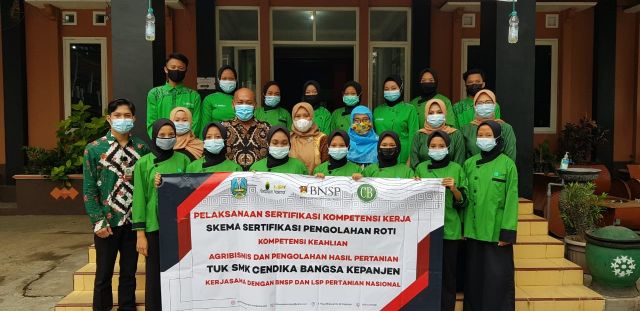 UJI KOMPETENSI PSKK 2021 SKEMA PENGOLAHAN ROTI DI TUK SMK CENDIKA BANGSA
